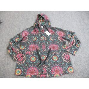 Nikelab Riccardo Tisci Kaleidoscope Jacket Mens Large Black Floral Hooded RT